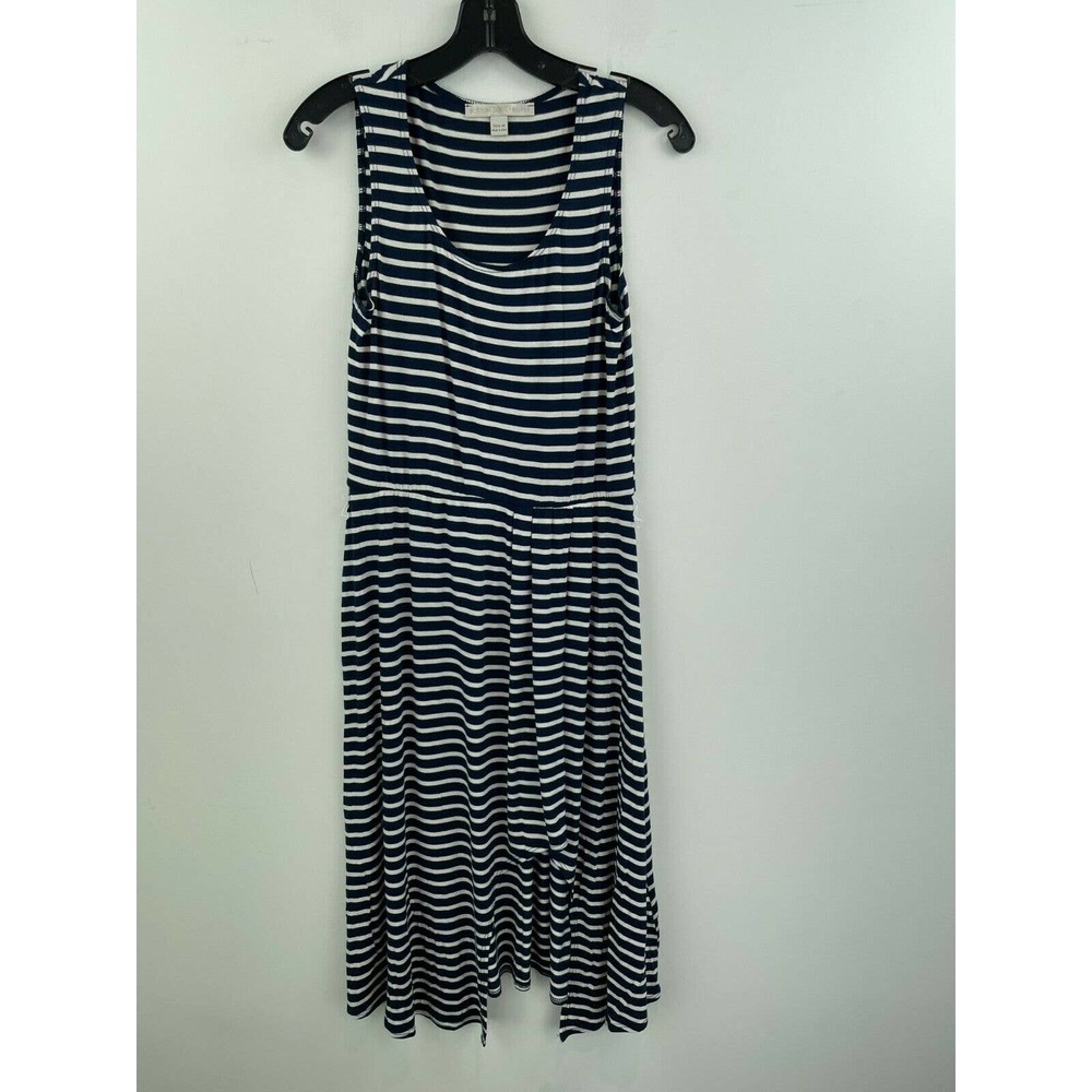 Boston Proper Midi Shirt Dress Medium Blue A8-12